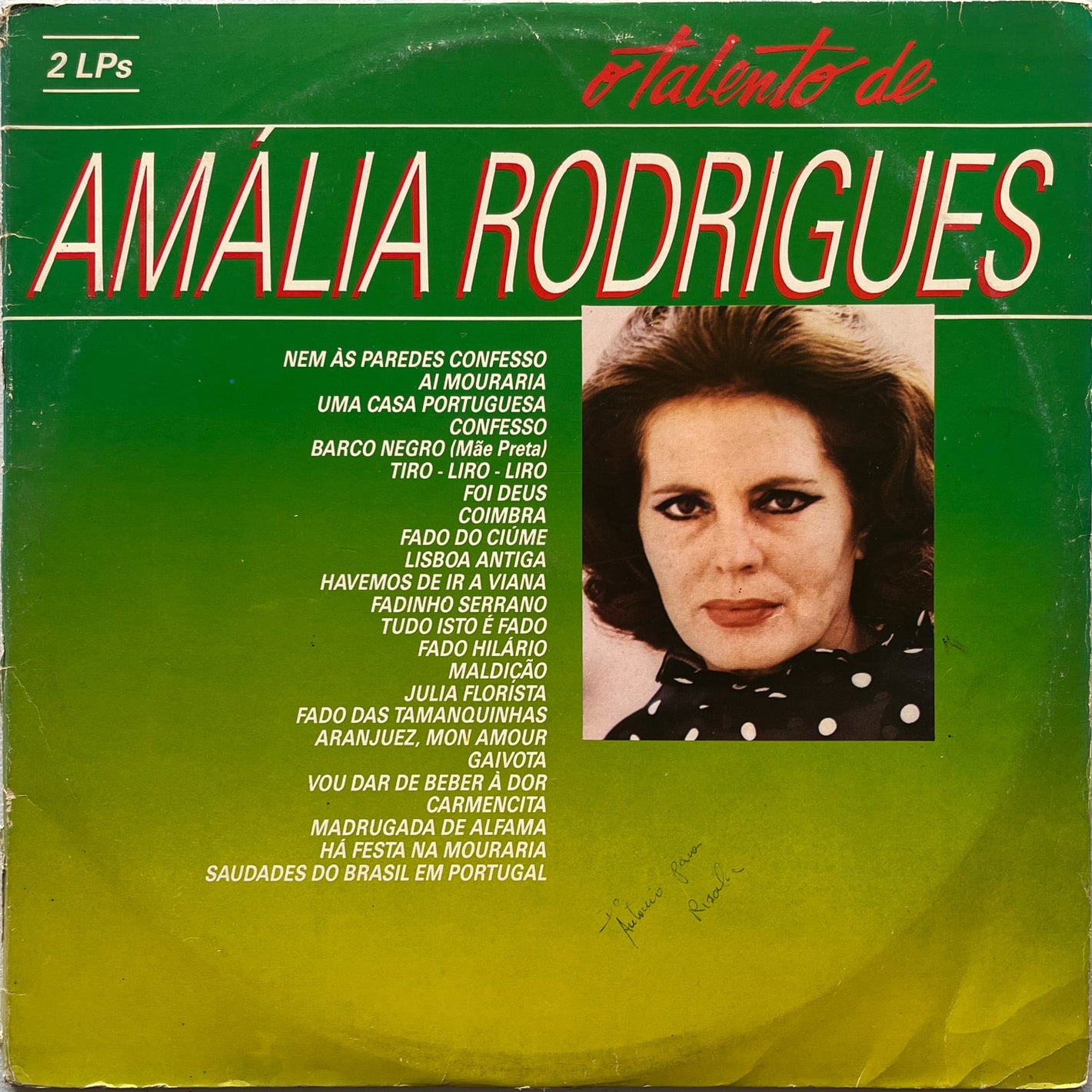 Amália Rodrigues - O Talento De Amália Rodrigues (LP)