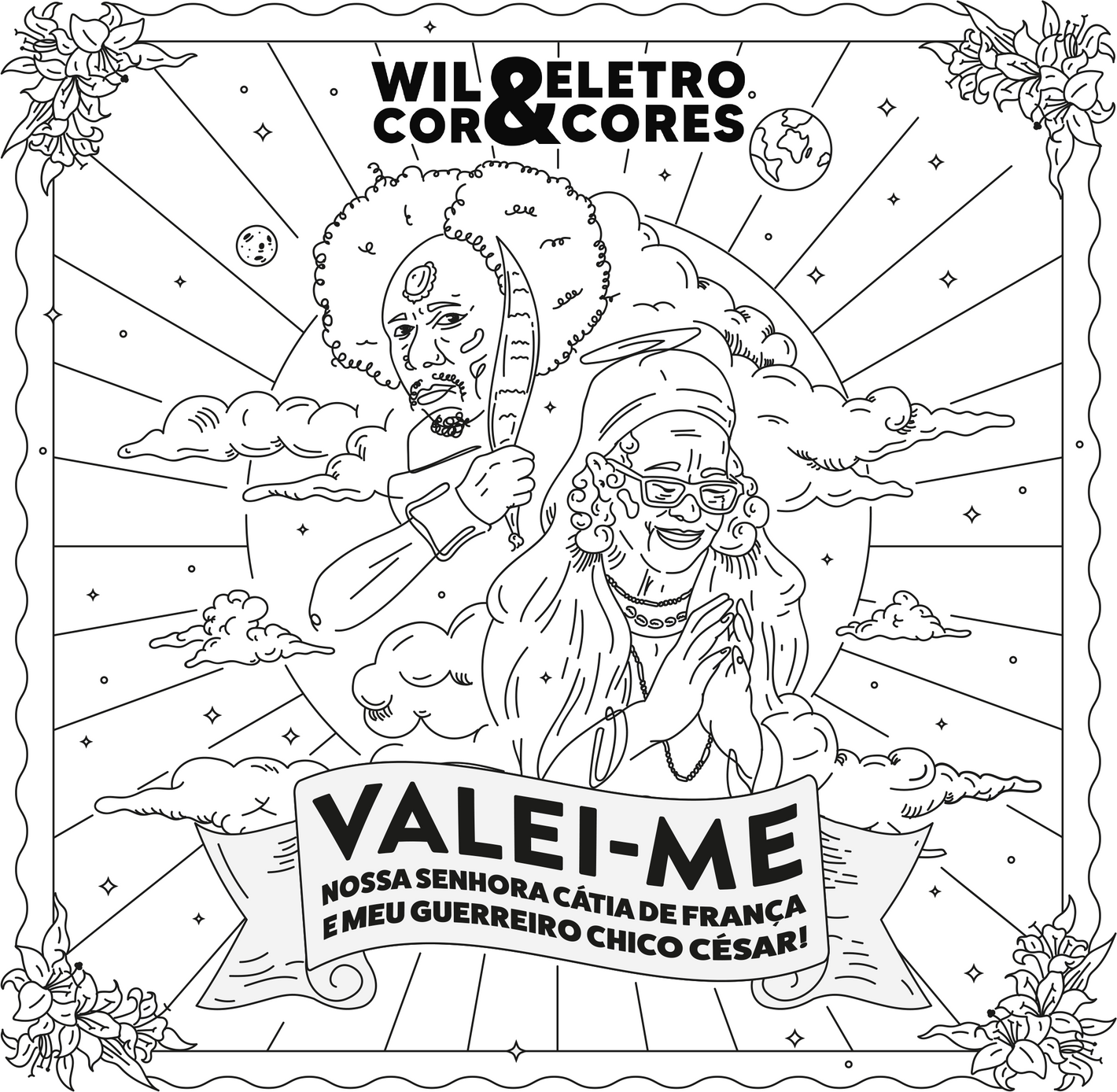 Wil Cor & Eletrocores - Valei-me Nossa Senhora Cátia de França e Meu Guerreiro Chico César (Compacto, Capa: M Disco: M)