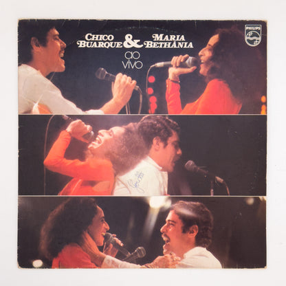 Chico Buarque e Maria Bethânia — Chico Buarque & Maria Bethânia Ao Vivo (LP Vinyl Record, used)