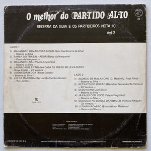 Bezerra Da Silva - Bezerra Da Silva E Os Partideiros Nota 10: O Melhor Do Partido Alto Vol. 2 (LP)